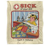 Steven Rhodes Sick Of Your Shit Silky Touch Super Soft Throw Blanket 152 X 127 Cm