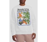 Steven Rhodes Smell The Flowers Sweatshirt, White | Size: Large Steven Rhodes White L