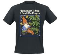 Steven Rhodes Smell the flowers T-Shirt black L