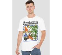 Steven Rhodes Smell The Flowers T-Shirt, White | Size: Medium Steven Rhodes White M