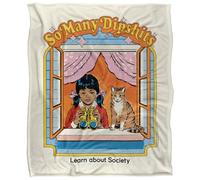 Steven Rhodes So Many Dipshits Silky Touch Super Soft Throw Blanket 152 X 127 Cm