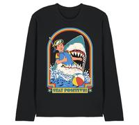 Steven Rhodes Stay Positive Long Sleeve T-Shirt, Black | Size: Small Steven Rhodes Black S