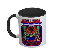 Steven Rhodes Stranger Things Hellfire Club Inner Two Tone 325ml Mug in White Steven Rhodes White