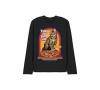 Steven Rhodes Steven Rhodes Talk To Your Cat Long Sleeve T-Shirt XXL Black