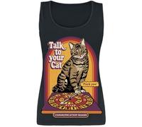 Steven Rhodes Talk to Your Cat Top black L