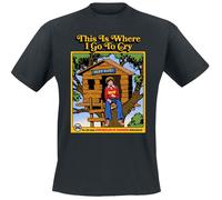Steven Rhodes This is where I go to cry T-Shirt black 3XL