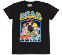 Steven Rhodes Unisex Adult Read T-Shirt (XL) (Black)