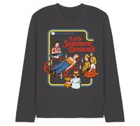 Steven Rhodes Unisex Steven Rhodes Lets Summon Demons Unisex Long Sleeve T Shirt, Charcoal T-Shirt