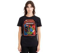 Steven Rhodes Video Games Rot Your Brains Ladies T Shirt, Black, Large