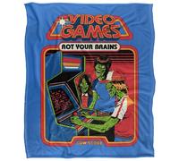 Steven Rhodes Video Games Rot Your Brains Silky Touch Super Soft Throw Blanket 152 X 127 Cm