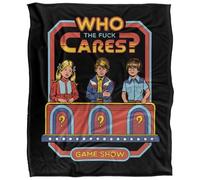Steven Rhodes Who Cares Silky Touch Super Soft Throw Blanket 152 X 127 Cm