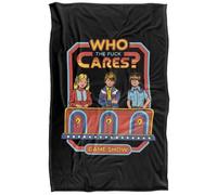 Steven Rhodes Who Cares Silky Touch Super Soft Throw Blanket 91 X 147 Cm
