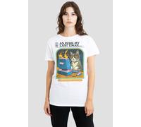 Steven Rhodes Women's As Purr My Last Email T-Shirt, White | Size: Medium Steven Rhodes White M