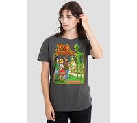Steven Rhodes Women's Don'T Talk To Strangers T-Shirt, Charcoal | Size: Large Steven Rhodes Charcoal L