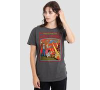 Steven Rhodes Women's Here Comes The Apocalypse T-Shirt, Charcoal | Size: XL Steven Rhodes Charcoal XL