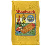 Steven Rhodes Woodwork For Kids Silky Touch Super Soft Throw Blanket 91 X 147 Cm