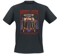 Steven Rhodes Worship Coffee T-Shirt black 4XL