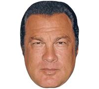 Steven Seagal (Scowl) Celebrity Mask, Flat Card Face, Fancy Dress Mask