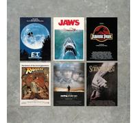 Steven Spielberg Movies and Film Poster Print Packs - 6 POSTERS, Size A6