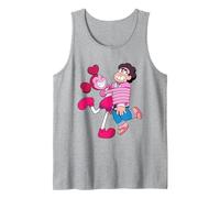 Steven Universe Spinel Loves Steven Tank Top, Men, Heather Grey, Large