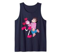 Steven Universe Spinel Loves Steven Tank Top, Men, Navy Blue, Large
