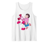 Steven Universe Spinel Loves Steven Tank Top, Men, White, Large