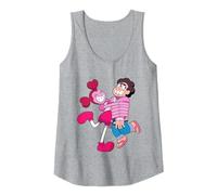 Steven Universe Spinel Loves Steven Tank Top, Women, Heather Grey, X-Large