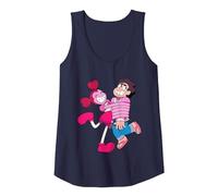 Steven Universe Spinel Loves Steven Tank Top, Women, Navy Blue, X-Large