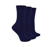 3 Pairs Merino Wool Winter Thick Cushion Warm Boot Socks Steven Navy 3-5