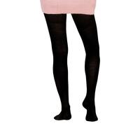 Steven Women's Merino Wool High Quality Fleece Lined Thermal Tights in Black | Size: 2XL Steven Black 2XL