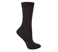 STEVEN Womens Merino Wool Socks Thick Cushioned Outdoor Boot Socks for Ladies | Ideal for Hiking/Camping/Trekking (6-8, Dark Grey)