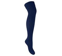 STEVEN Womens Over The Knee Socks Thigh High Wool Socks | Winter Warm Thick Long Socks for Ladies (3-5, Blue)