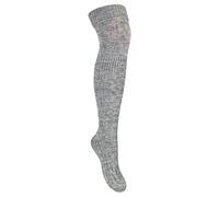 STEVEN Womens Over The Knee Socks Thigh High Wool Socks | Winter Warm Thick Long Socks for Ladies (6-8, Grey)
