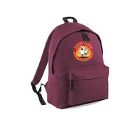 Steve's Lava Chicken Bag, Funny Retro Game Themed Chicken Jockey Zipper Design PE Kit Pixel Graphic School Backpack, Back to School Shopping Equipment Stationary (Burgundy/Burgundy)