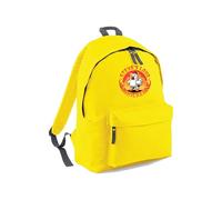 Steve's Lava Chicken Bag, Funny Retro Game Themed Chicken Jockey Zipper Design PE Kit Pixel Graphic School Backpack, Back to School Shopping Equipment Stationary (Yellow/GraphiteGrey)