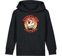 Steve's Lava Chicken hoodie, La-la-la-lava ch-ch-ch-chicken gamer hoodie, Video game hood, Funny unisex kids gift Black