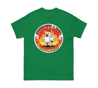 Steve's Lava Chicken T-Shirt - Funny Pixel Chicken Gamer Tee Viral Meme Joke Shirt Foodie Humor Gift for Kids Adults Unisex Tee Top (Kelly Green, 7 Years)
