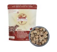 Steve's Real Food Freeze-Dried Dog Food - Beef Recipe - 20 oz | Complete Meal or Topper, Quality Protein, Grain-Free, Made in the USA, Great for Picky Eaters
