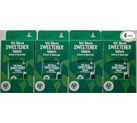 Stevia Sweetener Tablets - 4 x 100 Tablets (400 Total) | Zero Calorie Natural | Steviol Glycosides from Stevia Leaf | Sugar Substitute for Hot Drinks