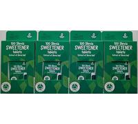 Stevia Sweetener Tablets - 4 x 100 Tablets (400 Total) | Zero Calorie Natural | Steviol Glycosides from Stevia Leaf | Sugar Substitute for Hot Drinks