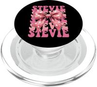 STEVIE Name Coquette Bow Aesthetic for Women Girls PopSockets PopGrip for MagSafe