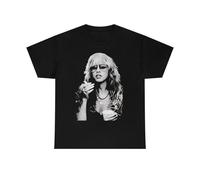 Stevie Nicks Back Cotton Tee T Shirt Vintage Funny Gift for Men Women Black S