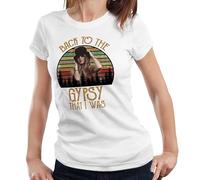Stevie Nicks Back to The Gypsy That I was Ladies T-Shirt - Vintage Retro Tee - S White