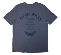 Stevie Nicks Tour 24 Winged Heart T Shirt, navy blue, XL