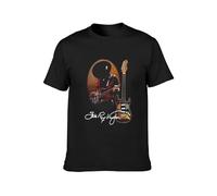 Stevie Ray Vaughan Men's T-Shirt Unisex Black Cotton Print Tee Shirts 3XL