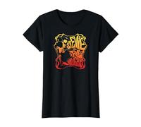 Stevie Ray Vaughan - Psychedelic Blues Rock Musician T-Shirt, Women, Black, Large