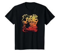 Stevie Ray Vaughan - Psychedelic Blues Rock Musician T-Shirt, Youth, Black, Small