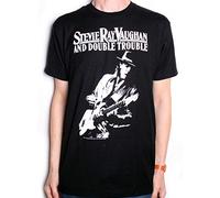 Stevie Ray Vaughan T Shirt - Live Alive 100% US Import Blues 2XL Black
