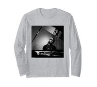 Stevie Wonder at The Piano by Michael Grecco Long Sleeve T-Shirt