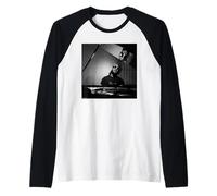 Stevie Wonder at The Piano by Michael Grecco Raglan Baseball Tee